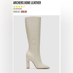 Steve Madden white boots